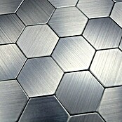 Zelfklevend mozaïek Hexagon SAM 4MMHX (28 x 29 cm, Metaal, Zilver)