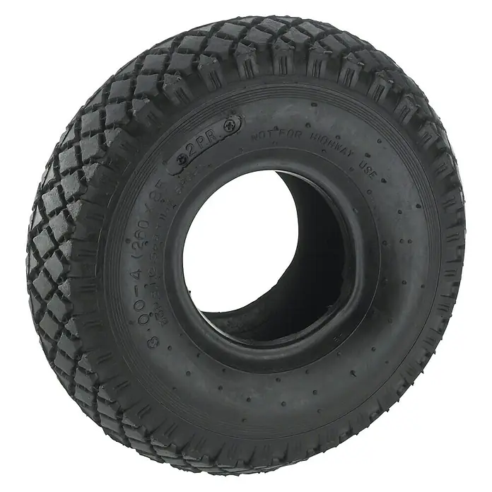 Stabilit Ersatzdecke - Geeignet für: Felgen 4″, Blockprofil - Schwarzer Geländereifen, nicht für Autobahnen geeignet, mit robustem Profil für optimalen Grip und hohe Stabilität im Gelände.