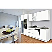 Respekta Premium Composición de cocina (Ancho: 345 cm, Con dispositivos eléctricos, Blanco mate)