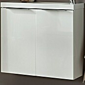 Camargue Fresh Waschtischunterschrank (21,9 x 59,8 x 60,4 cm, Mit Schwenkkorb & Duftgel, Weiß, Hochglanz)