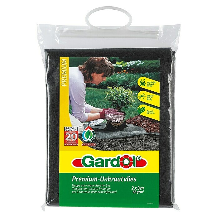 Gardol Premium Unkrautvlies (Polypropylen, 3 x 2 m)