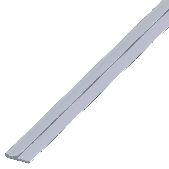 Kantoflex Trägerprofil - L x B: 1.000 x 19,5 mm, Einseitig - Graues Aluminiumprofil mit einer Nut zur sicheren Befestigung, ideal für den vielseitigen Einsatz im Innenausbau und Möbelbau.