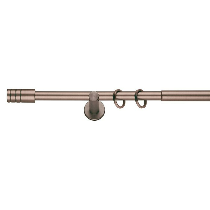 Expo Ambiente Stijlgarnituur Rillcube (Lengte gordijnroede: 120 - 210 cm, Brons)
