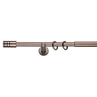 Expo Ambiente Stijlgarnituur Rillcube (Lengte gordijnroede: 210 cm - 400 cm, Brons)