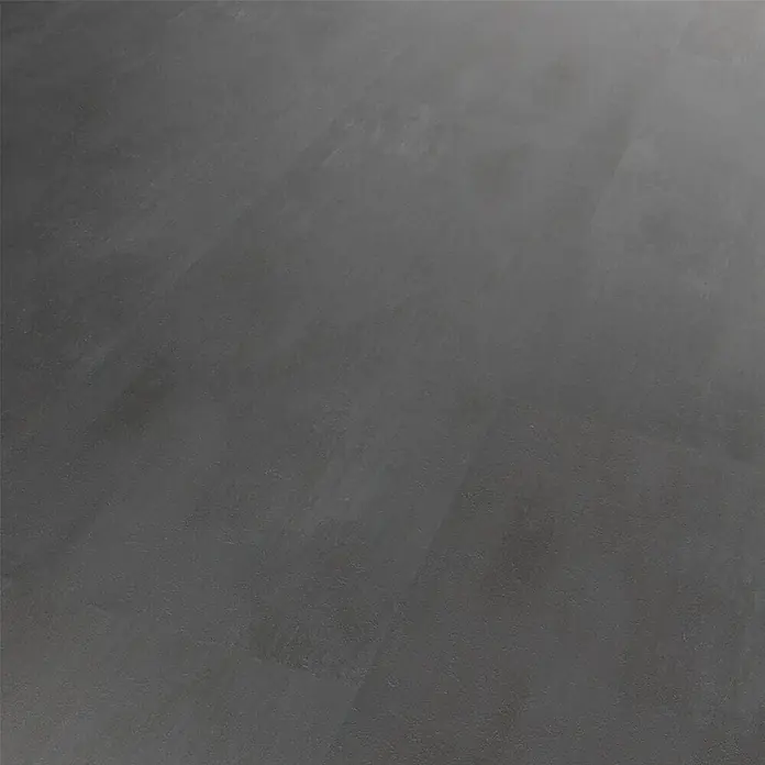 Star Clic Vinylbodenmuster Sizilien - 280 x 160 x 5,5 mm, Fliesenoptik - Nahaufnahme einer dunklen, strukturierten Betonfläche, die eine robuste und moderne Ästhetik für Innenräume bietet.
