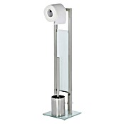 Camargue WC-Bürstengarnitur Rovigo (Glas, Silber Matt) | BAUHAUS