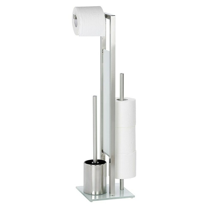 Camargue WC-Bürstengarnitur Rovigo (Glas, Silber Matt) | BAUHAUS