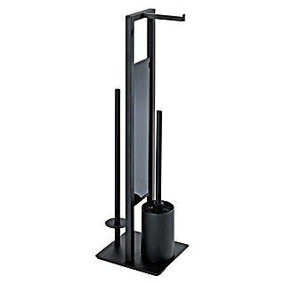 Camargue WC-Bürstengarnitur Rovigo (Glas, Schwarz)