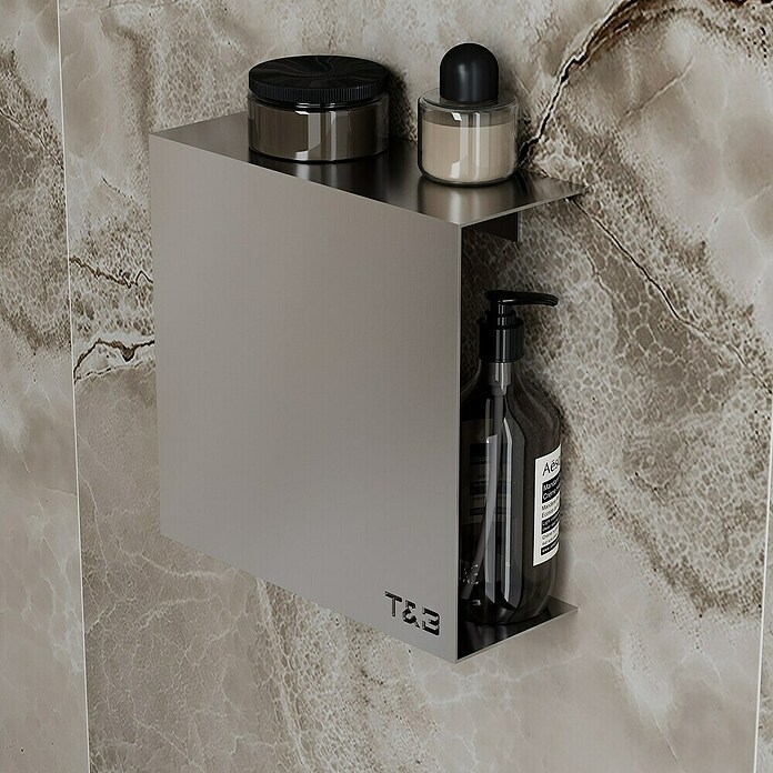 Nortiq Living T & B Planchet T3 (l x b x h: 25 x 10 x 25 cm, Aluminium, Geborsteld aluminium) | BAUHAUS