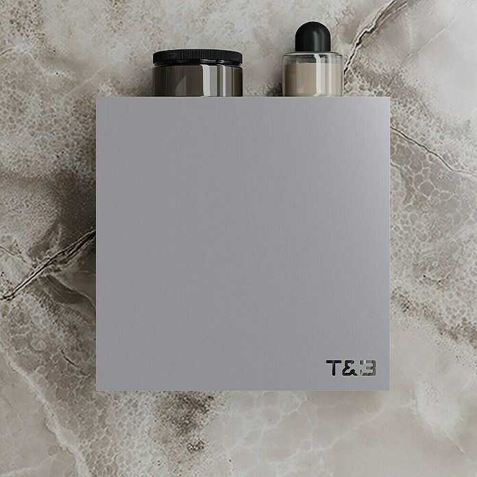 Nortiq Living T & B Planchet T3 (l x b x h: 25 x 10 x 25 cm, Aluminium, Geborsteld aluminium) | BAUHAUS
