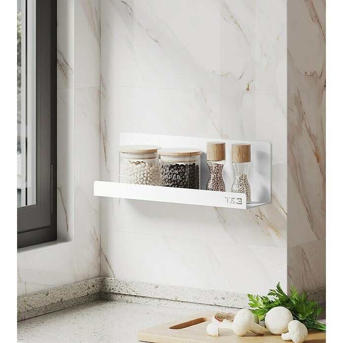 Nortiq Living T & B Planchet T4 (l x b x h: 30 x 8 x 10 cm, Aluminium, Wit) | BAUHAUS