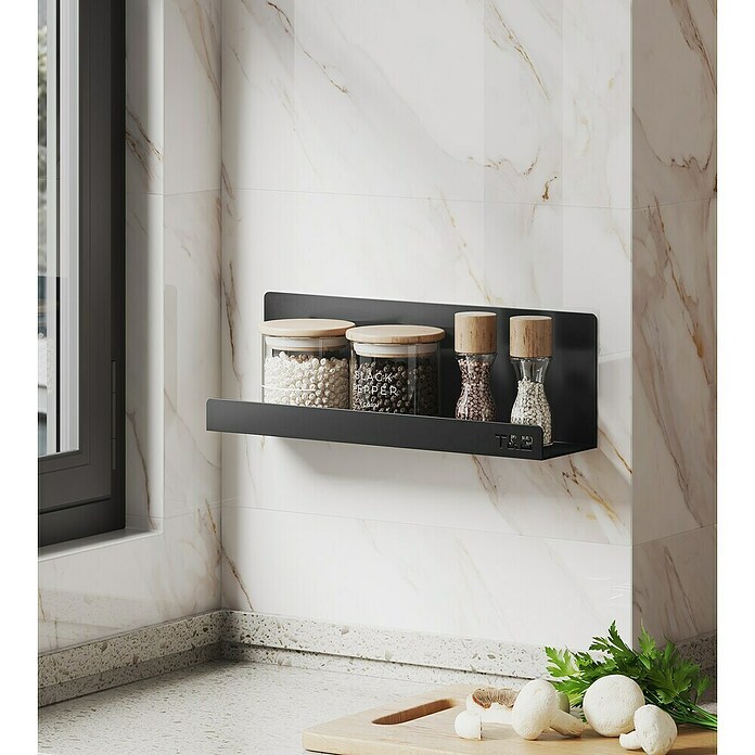 Nortiq Living T & B Planchet T4 (l x b x h: 30 x 8 x 10 cm, Aluminium, Zwart) | BAUHAUS