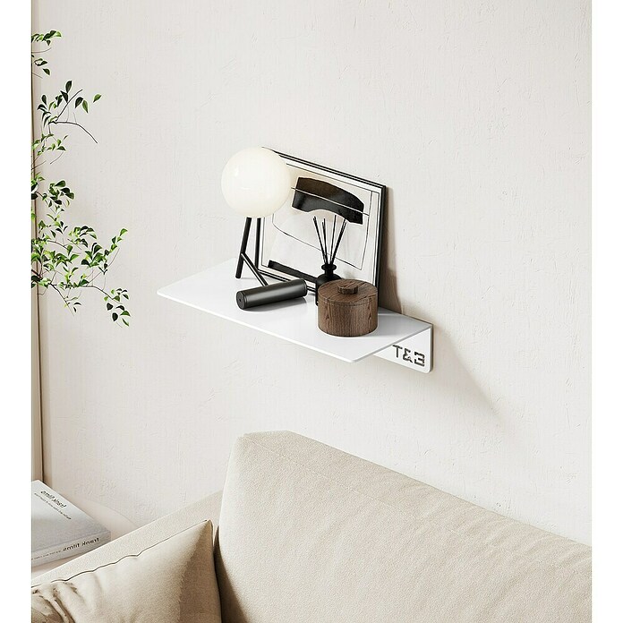 Nortiq Living T & B Planchet T1 Medium (l x b x h: 20 x 9 x 4 cm, Aluminium, Wit, Medium) | BAUHAUS