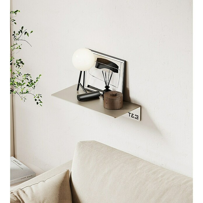 Nortiq Living T & B Planchet T1 Medium (l x b x h: 20 x 9 x 4 cm, Aluminium, Beige, Medium) | BAUHAUS