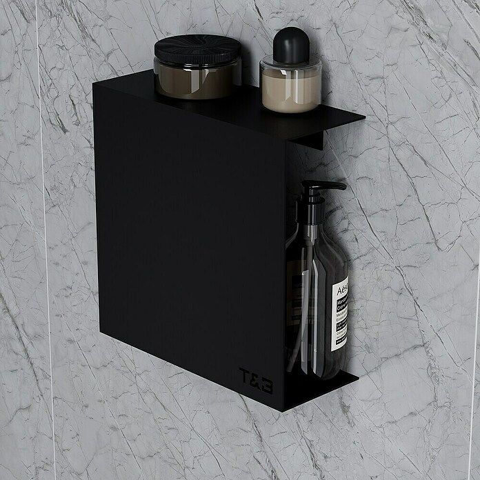 Nortiq Living T & B Planchet T3 (l x b x h: 25 x 10 x 25 cm, Aluminium, Zwart) | BAUHAUS