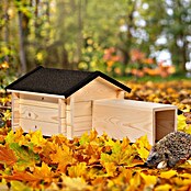 Dobar Igelhaus Tartu Bausatz (ca. 70 x 39 x 31 cm, Schwarz/Natur, Holz) | BAUHAUS