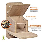 Dobar Eichhörnchenfutterstation Premium (Holz, Braun, ca. 32 x 20 x 38,5 cm) | BAUHAUS
