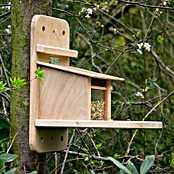 Dobar Eichhörnchenfutterstation Premium (Holz, Braun, ca. 32 x 20 x 38,5 cm) | BAUHAUS
