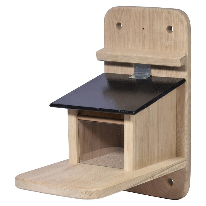 Dobar Futterstation Premium Black Edition (Holz, Schwarz/Braun) | BAUHAUS
