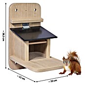 Dobar Futterstation Premium Black Edition (Holz, Schwarz/Braun) | BAUHAUS
