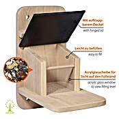 Dobar Futterstation Premium Black Edition (Holz, Schwarz/Braun) | BAUHAUS