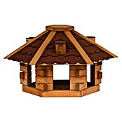 Dobar Vogelhaus Blockhaus (Rot, Holz, ca. 43 x 37 x 24 cm, Sechseckig) | BAUHAUS