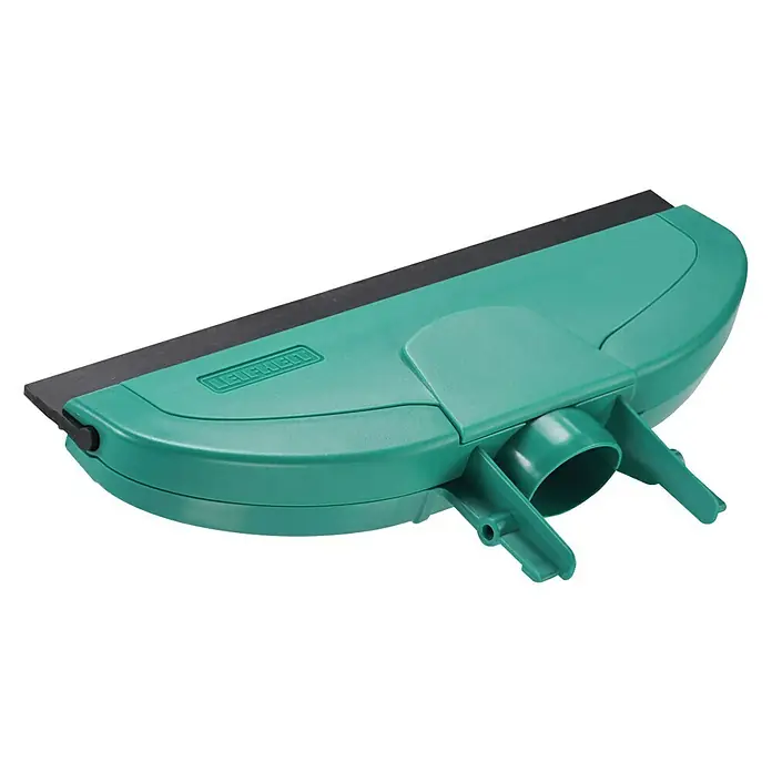 Leifheit Saugdüse - Passend für: Leifheit Fenstersauger Dry & Clean, Breite: 17 cm - Grüner Leifheit Fensterwischer mit schwarzer Gummilippe und Griffaufnahme für eine Teleskopstange zum Fenster putzen.
