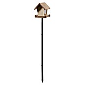 Dobar Vogelfutterhaus Benny Brunch Macchiato (Braun/Natur, Holz, ca. 18 x 18 x 121 cm) | BAUHAUS