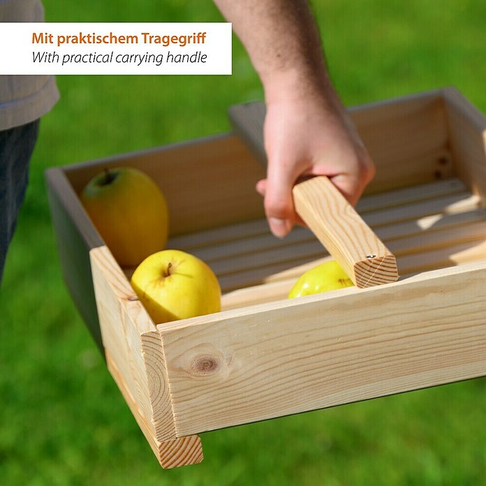 Dobar Holzregal (Natur, L x B x H: 53 x 35 x 116 cm) | BAUHAUS