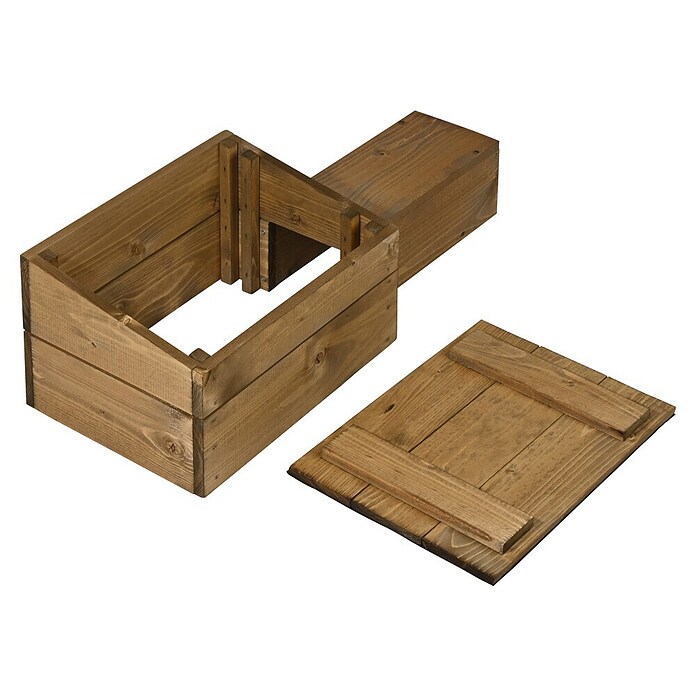 Dobar Igelhaus Nordic Braun (ca. 74,5 x 29 x 24 cm, Holz) | BAUHAUS