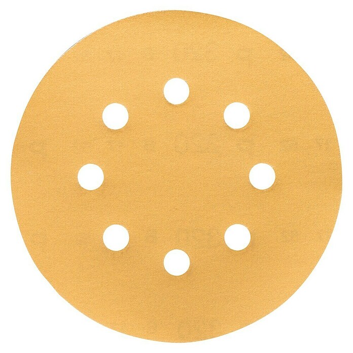 Craftomat Hoja de lija (Diámetro: 125 mm, Granulación: 320, Perforado)