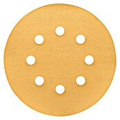 Craftomat Hoja de lija (Diámetro: 125 mm, Granulación: 320, Perforado)