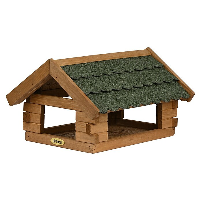 Dobar Vogelhaus Blockhaus (Grün, Holz, ca. 38 x 31 x 23 cm, Rechteckig) | BAUHAUS