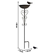 Dobar Vogeltränke (Schwarz, Metall, Höhe: 82 cm) | BAUHAUS