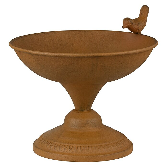 Dobar Vogeltränke (Edelrost, Metall, Höhe: 21 cm) | BAUHAUS
