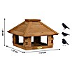 Dobar Vogelhaus Blockhaus (Braun, Holz, ca. 37 x 37 x 26 cm, Viereckig) | BAUHAUS