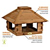 Dobar Vogelhaus Blockhaus (Braun, Holz, ca. 37 x 37 x 26 cm, Viereckig) | BAUHAUS