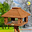 Dobar Vogelhaus Blockhaus (Braun, Holz, ca. 37 x 37 x 26 cm, Viereckig) | BAUHAUS