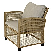 Conjunto de muebles Alicante (3 pzs., Acero/Poliéster, Marrón) | BAUHAUS