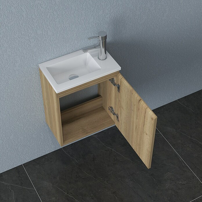 Nortiq Living Badmeubelset Pisa (Eiken, Mat) | BAUHAUS