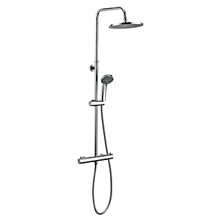 Camargue Douchesysteem Regendouche (Aantal straalsoorten: 2 st., Chroom, Diameter douchekop: 25 cm)
