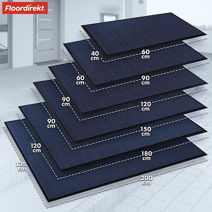 Fußmatte Sky Novo (Blau, 120 x 80 cm, Material Nutzschicht: 100 % Polypropylen) | BAUHAUS