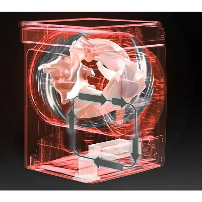 Corberó Secadora CSBCM105 - L x An x Al: 66 x 59,5 x 84,5 cm, Carga soportada: 10 kg - La lavadora transparente muestra el proceso de lavado y el flujo de agua. Ideal para hogares modernos.