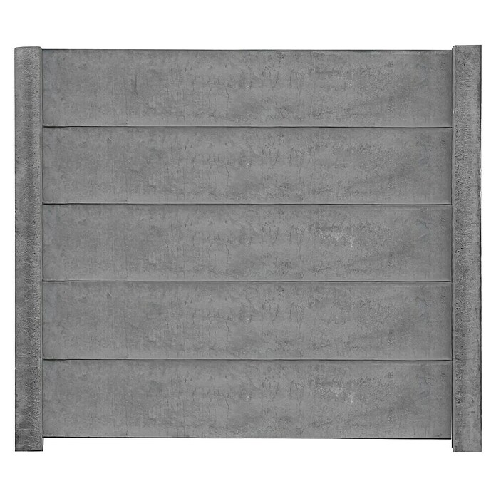 Beckers Betonzaun Zaunelement Standard glatte Platte (200 x 38,5 cm, Beton, Betongrau) | BAUHAUS