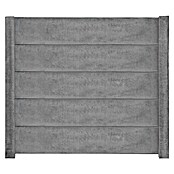 Beckers Betonzaun Zaunelement Standard glatte Platte (200 x 38,5 cm, Beton, Betongrau) | BAUHAUS