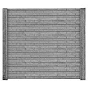 Beckers Betonzaun Zaunelement Standard Stein glatt (200 x 38,5 cm, Beton, Betongrau) | BAUHAUS