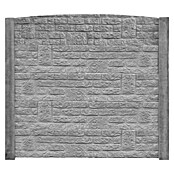 Beckers Betonzaun Abschlussplatte Standard Romaniabogen (200 x 45 cm, Beton, Betongrau) | BAUHAUS