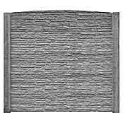 Beckers Betonzaun Abschlussplatte Standard Montanabogen (200 x 45 cm, Beton, Betongrau) | BAUHAUS