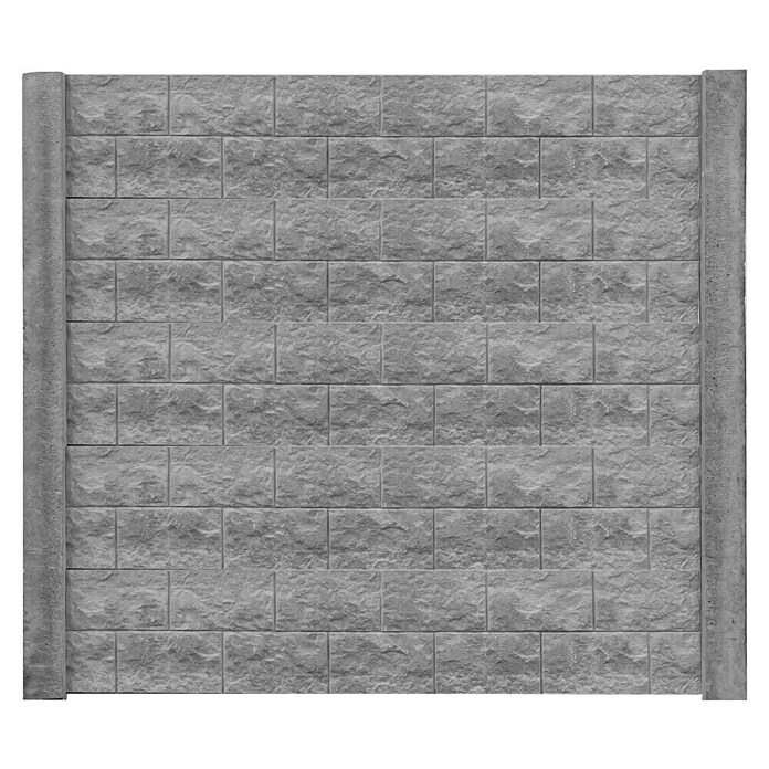 Beckers Betonzaun Zaunelement Standard Casa Borsika (200 x 38,5 cm, Beton, Betongrau) | BAUHAUS