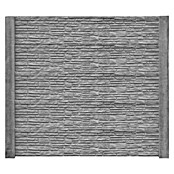 Beckers Betonzaun Zaunelement Standard Montana Motiv (200 x 38,5 cm, Beton, Betongrau) | BAUHAUS